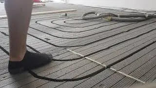 Channel cut out for UFH pipe