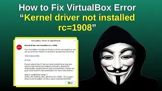 How to fix Virtual box rc= 1908 Error in Hindi Step by Step