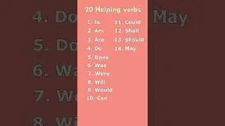 20 Important English Verbs #shorts #verbs #modal #grammar #english