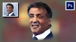 Digital Painting Photoshop Tutorial (Smudge Painting) - Lukisan Sylvester Stallone