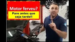 Superaquecimento do motor, jogando água pela tampa do reservatório