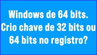 Windows 64 bits chave de 32 bits no registro para desativar atualização automática?
