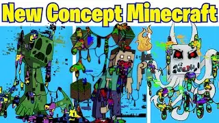 Friday Night Funkin' NEW Pibby Leaks/Concepts (FNF Mod) Minecraft