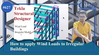 How to apply wind load in Tekla || Apply Wind load to Irregular Buildings in Tekla || TSD