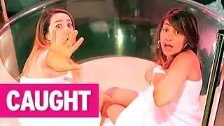 CAUGHT NAKED IN THE HOT TUB!