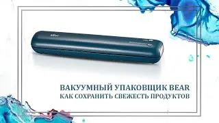 Bear | Вакуумный упаковщик для еды | Вакуумизатор для контейнеров | Как сохранить еду надолго