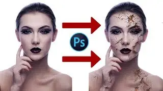 How to Make Cracked Skin in Adobe Photoshop Tutorial | Amazing cracked Skin Tutorial