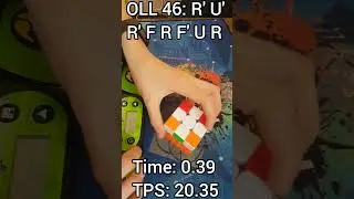 OLL 46 in 0.39 and 20 TPS! #shorts