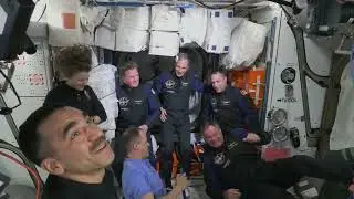 Expedition 67 Axiom Mission 1 Space Station Arrival, Welcome Ceremony