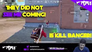 15 KILLS in NA Server! It became DUO vs SQUAD in PUBG Mobile with ArtMySouls ft. Singh Gaming & Kuna