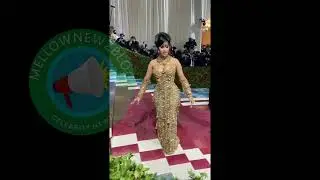 Met Gala 2022: Cardi B Golden Look