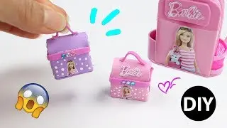 How to Make Mini Barbie Lunch Box/Back to School Dollhouse Accessories by Creative World
