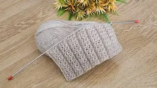 Zarif Ve Kolay Şal, Yelek, Hırka İçin Örgü Modeli #knitting