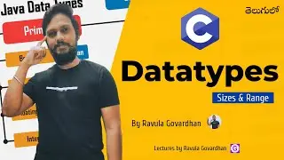 Types of Data Types in C Language in Telugu | C Programming