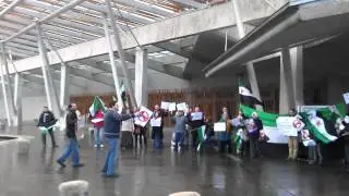 Syrian Protesting in front of Edinburgh Parliament 18-02-2012 - Part11