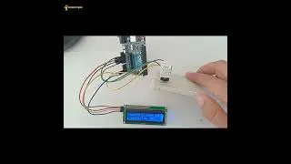 I2C LCD المتصل بـالأردوينو على شاشة DHT22 قياس درجة الحرارة والرطوبة بواسطة مستشعر 