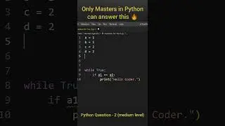 Only Masters in Python can answer this 😲 