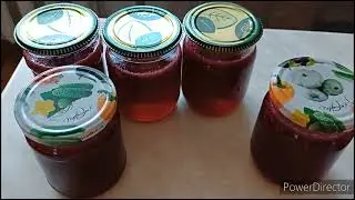 Дождь закончился.Работы валом!Желе с красной смородины.