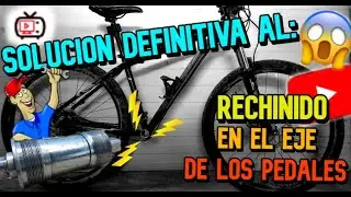 SOLUTION TO SEALED AXLE NOISE on bicycle part 1 of 2 / HOW TO CHANGE SQUARE BOTTOM BRACKET AXLE MTB
