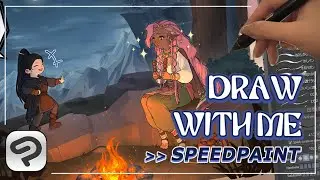 【SPEEDPAINT】Let's Draw Together ♡ EP3 | CLIP STUDIO PAINT / Draw with me