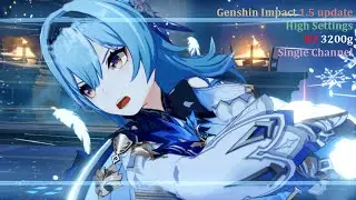 Genshin Impact High settings on 1.5 update with AMD Ryzen 3 3200g single channel 8gb ram (8*1)