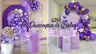 💜68 IDEIAS CRIATIVAS DE DECORAÇÃO NA COR LILÁS #festainfantil #party