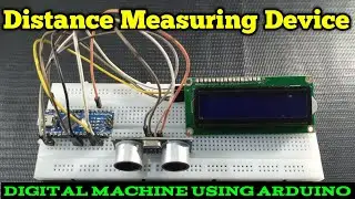 How To Make Digital Distances Measuring Device using Arduino || Ultrasonic Sensor || LCD i2c