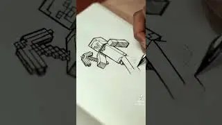 Drawing Steve From MineCraft #drawing #howtodraw #drawingtutorial