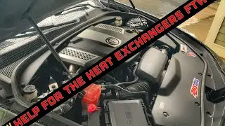 Cadillac CTS VSport Heat Exchanger Coolant Overflow Kit Installed