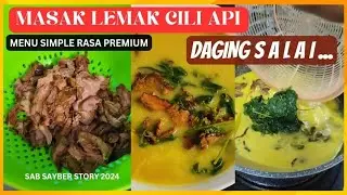 Masak lemak daging salai #frozen #food