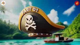 How To Model Pirate Hat | Blender hat 3d mdeling | Pirate Hat 3D Modeling Blender | Part 01