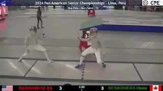 Panam Champs 2024 SMS - L4 - Eli Dershwitz USA v Oli Desrosiers CAN