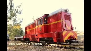 RC - 1:14 Scale TRAIN - LXD2 FAUR ( not h0 / 1:87 ) + Rusty VW Transporter T2 - 4K