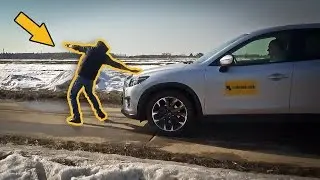 Mazda CX-5 will stop or not? (Test SCBS + SCBS R)