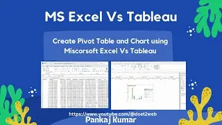 Part 3-Create Pivot Table & Chart using Microsoft Excel Vs Tableau | Data Visualization Lab-BAIL504
