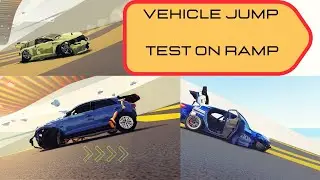 VEHICLE JUMP TEST ON RAMP | ARAÇ RAMPA ZIPLAMA TESTİ #beamngdrive #gaming #gameplay #gamer #car