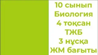 10 сынып Биология 4 тоқсан ТЖБ 3 нұсқа ЖМ бағыты