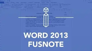 WORD 2013 - Fusnote