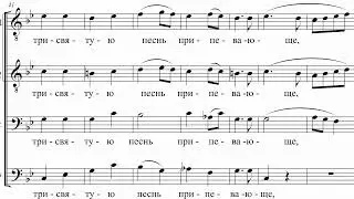 Херувимская песнь. Владимирская. Хор из одного человека