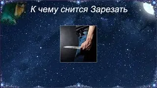 К чему снится Зарезать (Сонник)