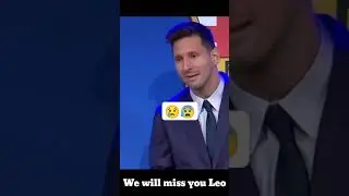 Leo Messi crying in His last Conference at Camp nou😰😰. #shorts