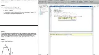 MATLAB Sample Example Problems