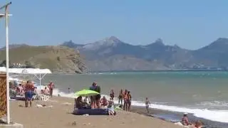 Пляж Солнечной долины Крым 2016