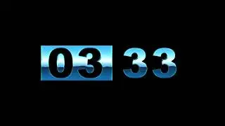 ⏱ Timer Cronômetro 5 Min. Horizonte Azul - Countdown  Dark Background 1080p -  Omega Chronus