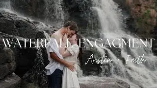 Epic Waterfall Engagement Session On The North Shore Of Lake Superior In Minnesota