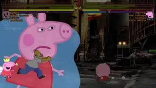 [Mugen GAME] Ashley-Aadvark-Kirby & Homer VS Peppa-Pink Panther-Blossom & Peter Griffin