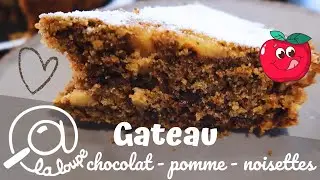 GATEAU AUX POMMES CHOCOLAT ET NOISETTES #239