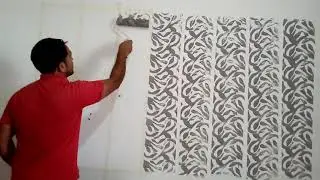 Rolo de pintura papel de parede