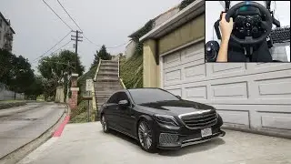 Mercedes S65 AMG - GTA 5 | Logitech g923 gameplay