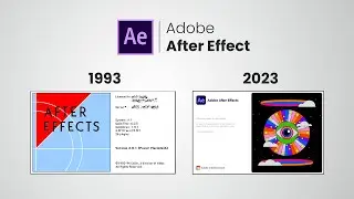 Adobe After Effects Program & Opening Screen Evolution (1993-2023) 30 years!